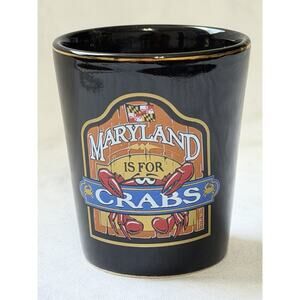 Maryland It’s For Crabs Black Shot Glass